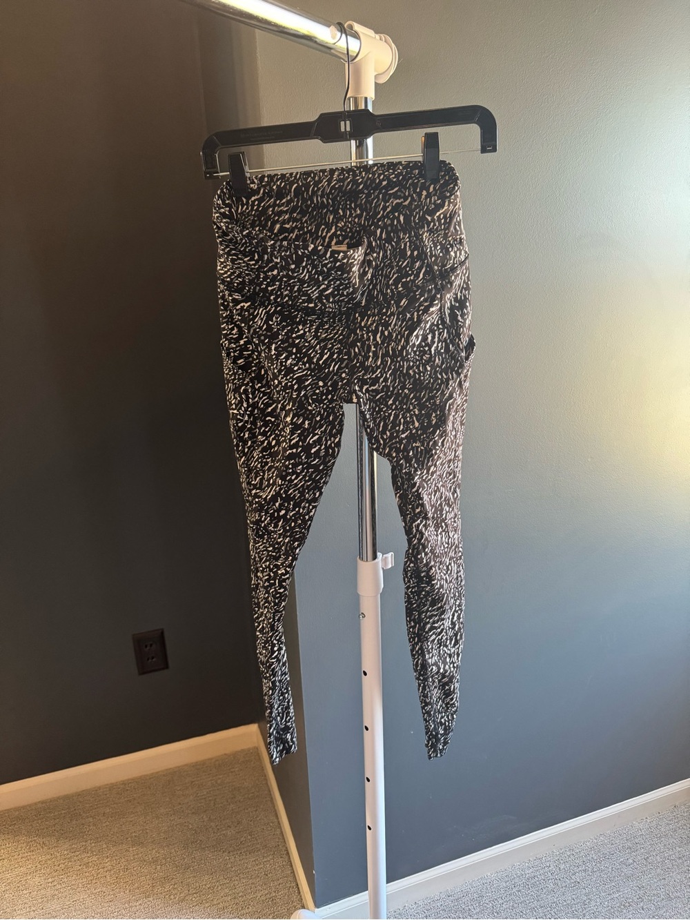 lululemon athletica Black & White Patterned workout pants